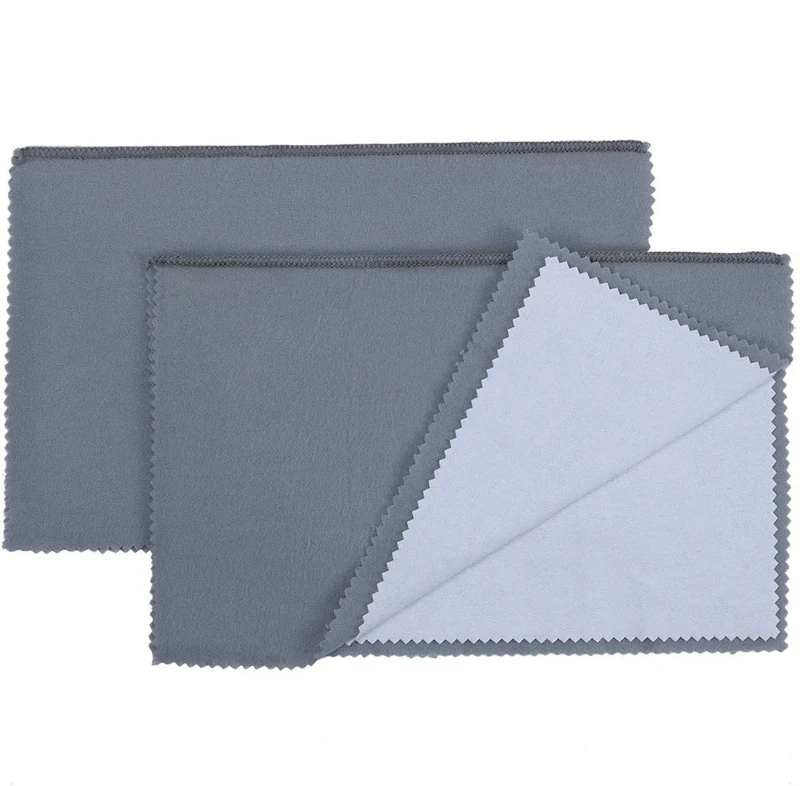 Серебро и золото ткань для полировки 4 слоя чистящие салфетки из микрофибры для ювелирных изделий