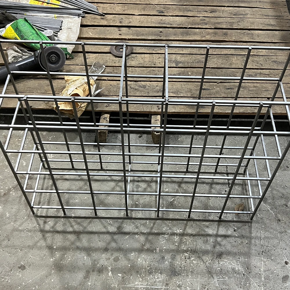 oem/odm custom Metal Wine Rack Wall Mounted welding steel Wine Storage Shelf metal fabrication service