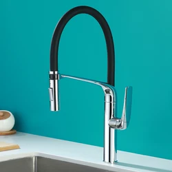 new design 3 ways flexible brass pull down kitchen sink faucet kitchen mixer