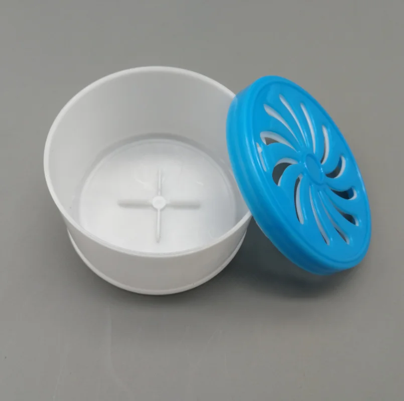 Sealed plastic bottle solid aromatherapy air freshener container gel plastic jar