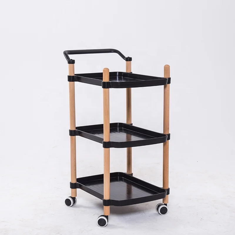 Hotel Restaurant Kitchen Uesd Plastic Handy Sevice Cart