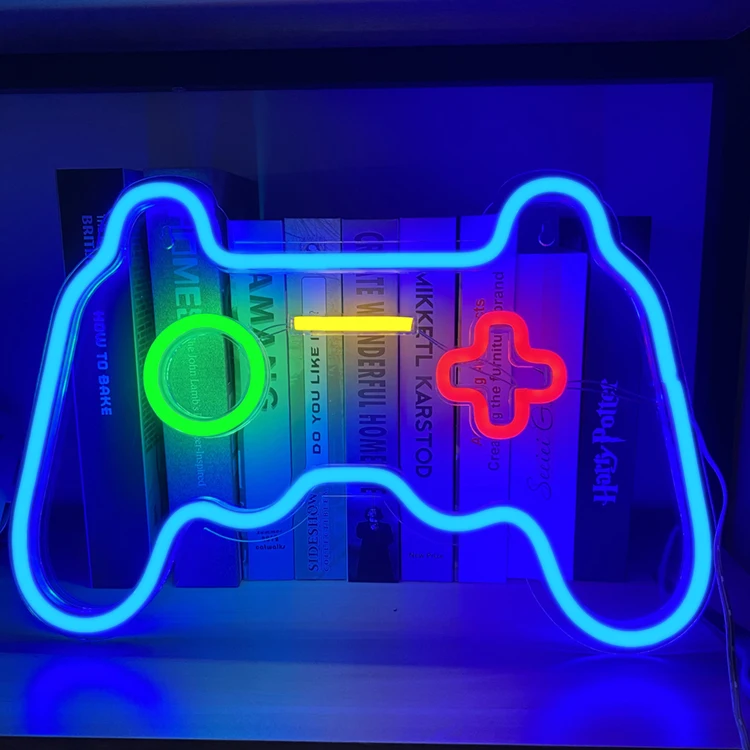 Joypad Game Controller LED Neon Sign with Plastic