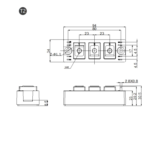 100V JBS600DA/DK100 Schottky Rectifier Modules fast diode module