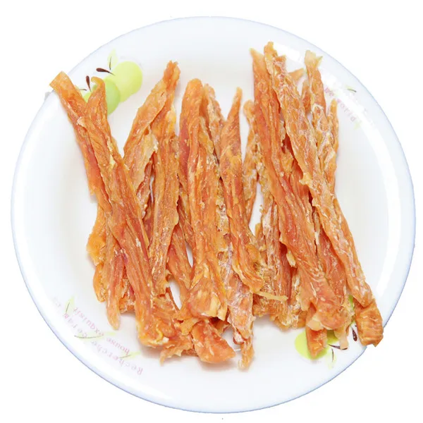 petideal dry chicken breast jerky pet snacks for dog treats