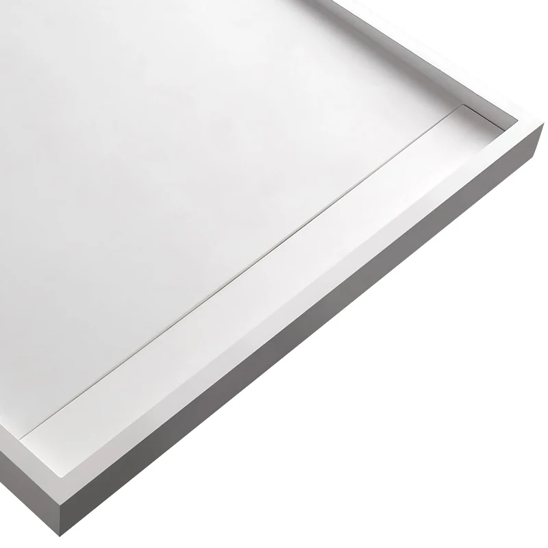 Luxurious Modern Cubicle Square Shower Tray White Artificial Slate Free-standing Bathroom Enclosures with Elegant Finish MC