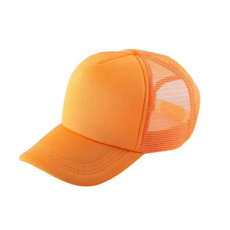 Wholesale Mens Blank Custom Foam Mest Trucker Hat High Quality Embroidered Logo Private Label 5 Panel Black Plain Trucker Cap