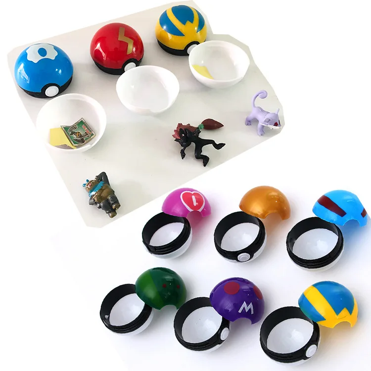 hot sale Pokemoned ball set 12pcs/set Pocket Monster Toys with Doll poke mon collection models for kids gift