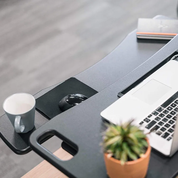 Modern Office Premium Sit to Standing Desk Converter Up Riser Adjustable Computer Desktop Monitor Stand Riser Workstation