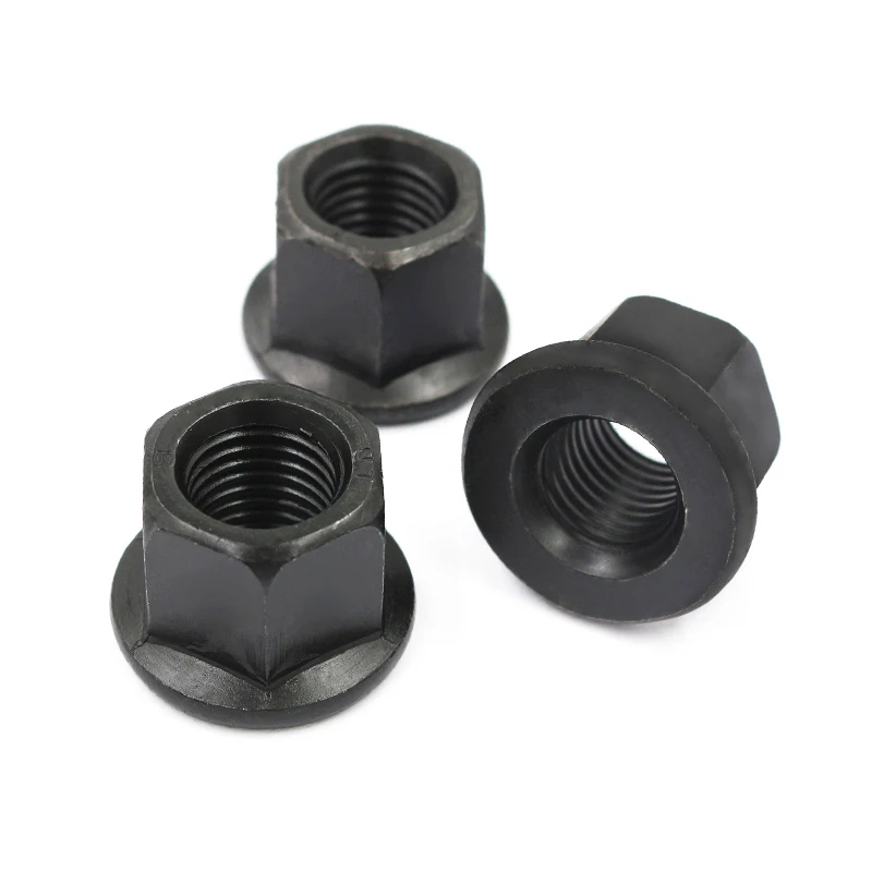 Stainless Steel Black Oxidation Hexagon Flange Head Jack Nut