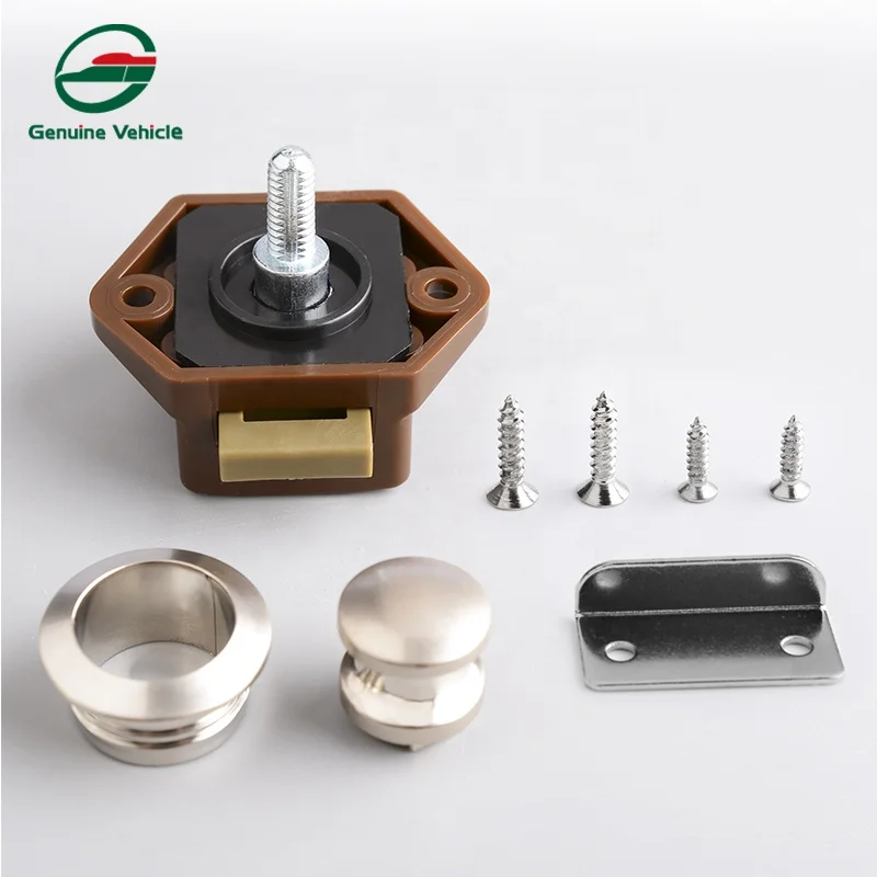 Genuine Vehicle RV Car Cabinet Drawer Push Lock Mini Accessories Plastic Cupboard Latch For Caravan Motorhome