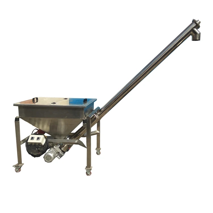Best Sale Particle Hoist Grain Screw Auger Conveyor Machine Grain Screw Conveyor With Hopper