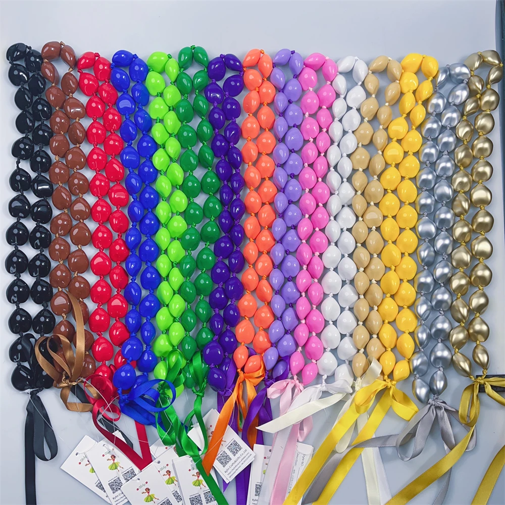 Fashion Artificial Acrylic Hawaiian Kukui Nut Leis Wholesale Necklace