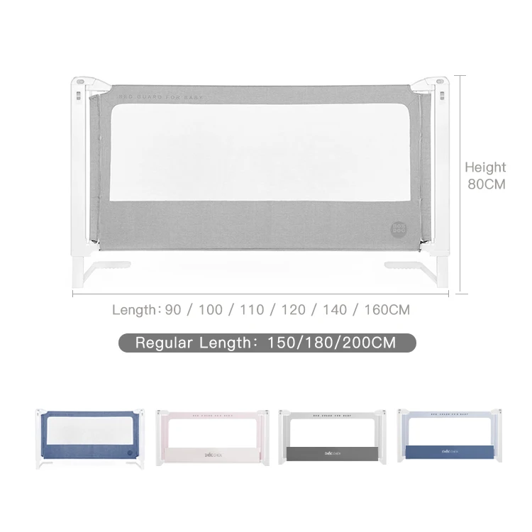 safety side railing fence baby bed rail for queen size bed/baby safety customized portable bed rail for kids