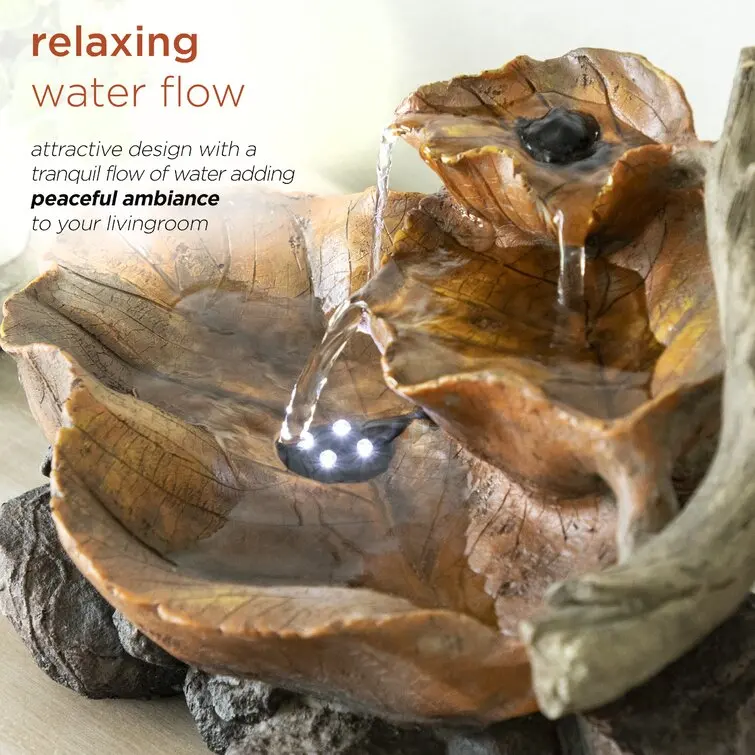 Led light Water Fountain large Automatic  Outdoor Garden Water Fountain Flow Rate Control Water Fountain