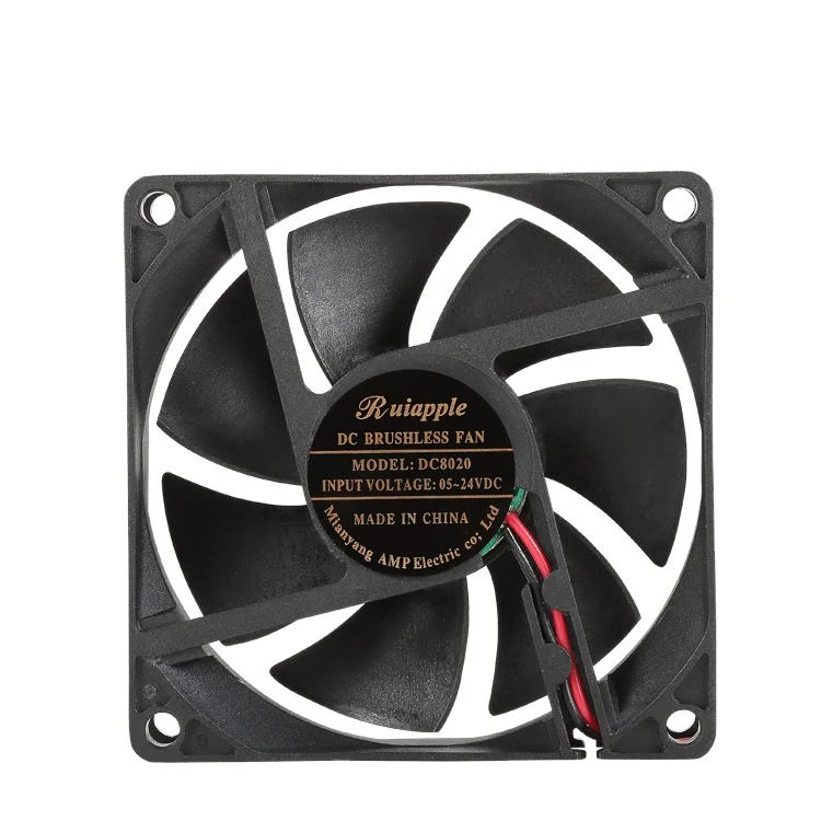 8020 24v dc ventilator fan 80mm dc cooling fan 80x80x20 fan 12v dc