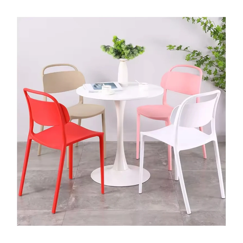 Wholesale simple table chair Single milk tea shop with thick leisure home furniture outdoor chair