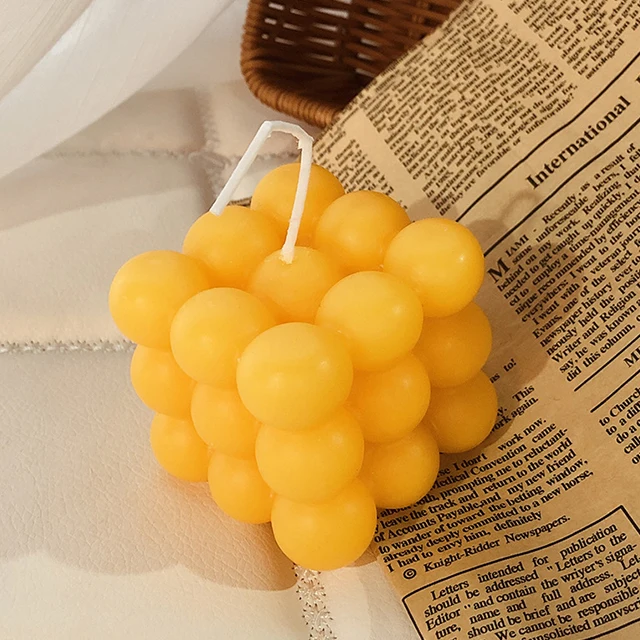 Smokeless Clear Glass 7*9.2Cm Crystal Colorful Strawberry Lavender Candle Scented