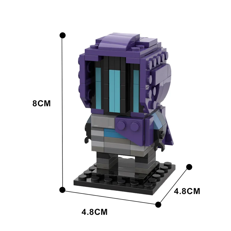 GoldMoc Valorant Brickheadz Building Blocks Toys Bricks Omen Action Figure Plastic Building Block Sets Toy Kids Bricks Toys