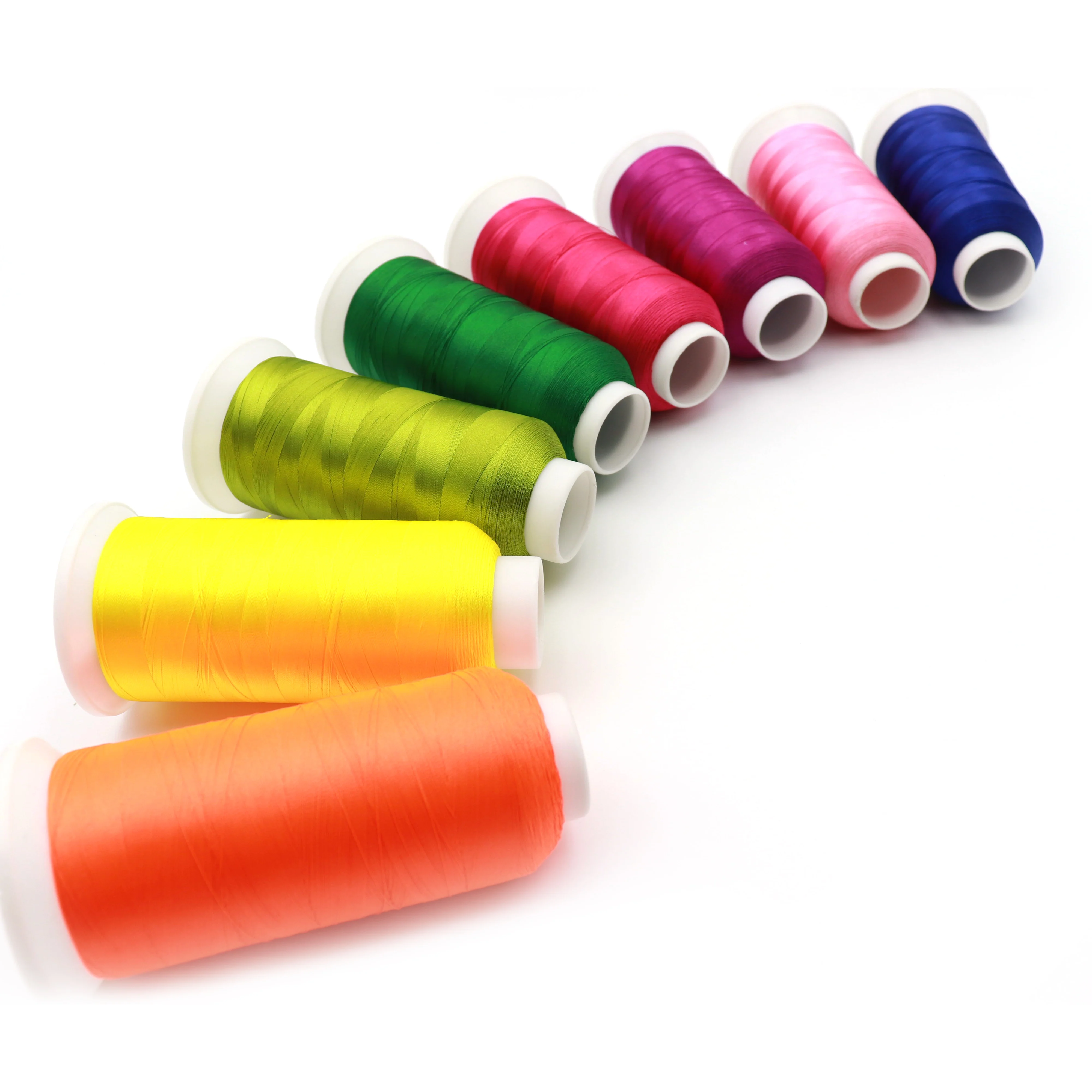 720 colors gingko bordado hilo 75d/2 120d/2 polyester embroidery thread from china