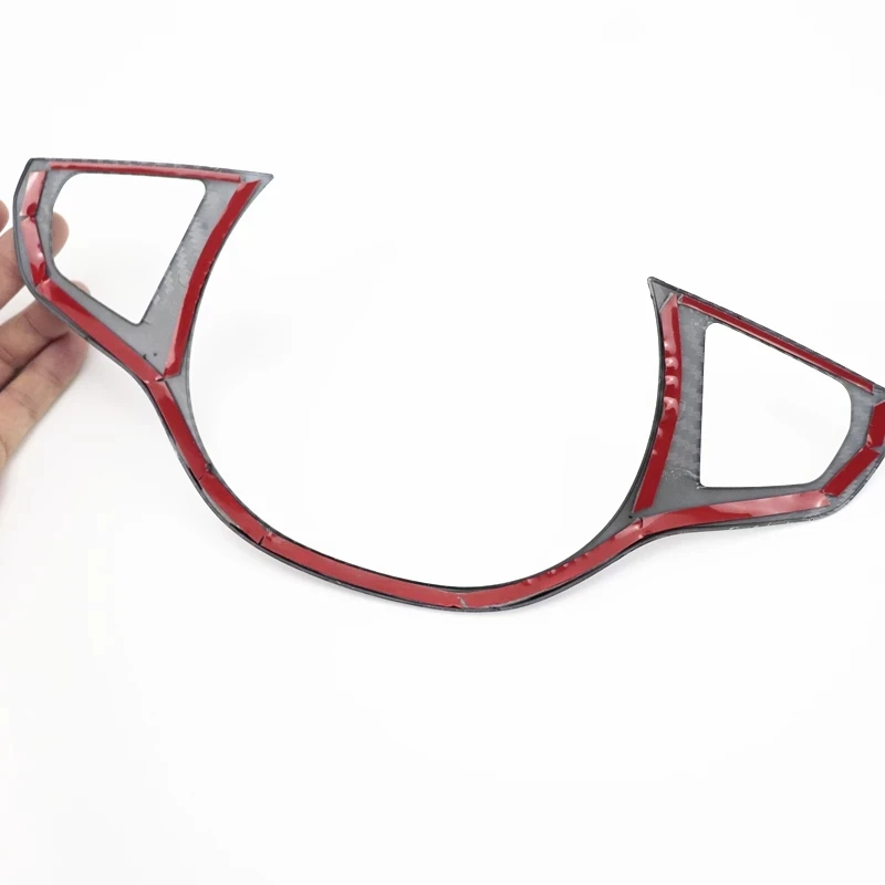 Tcart car accessories for X3 X4 (G01/G02) 2018 2019 2020 2021 M sports stars steering wheel trim ABS material carbon fibre