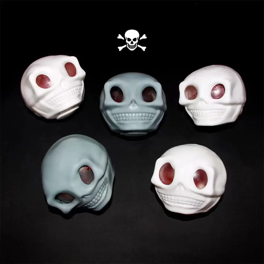 Skull Monster Gothic Fidget Toys, Skull Squeeze Balls for Adults Horror, Squishies Skull Stress Relief Toy