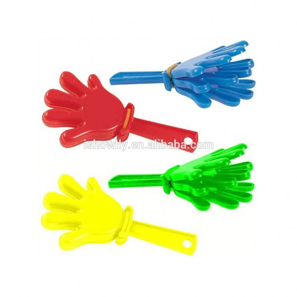 
Wholesale Cheap Party Fun Colorful Noise Maker Toys for Kids Mini Plastic Hand Clappers with Assorted Solid Colors 