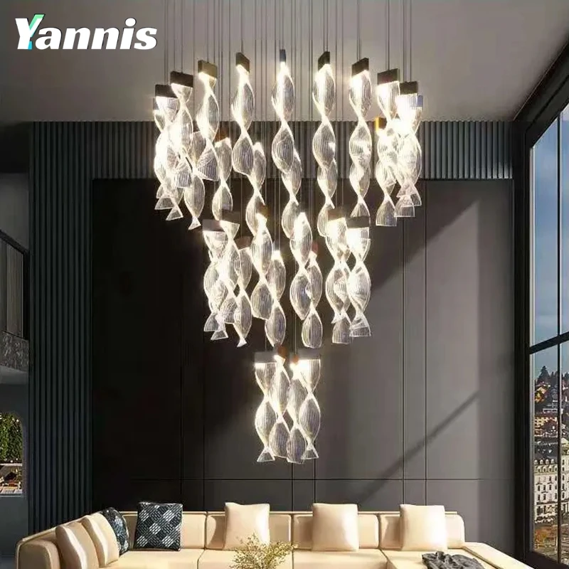 Hotel Project Crystal lamparas decorativas Lamp Chandelier Steel Bedroom Fashion Led Modern Chandelier
