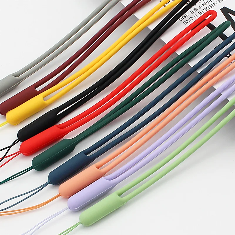 New Arrival 1 Color Silicone Lanyard Mobile Holder