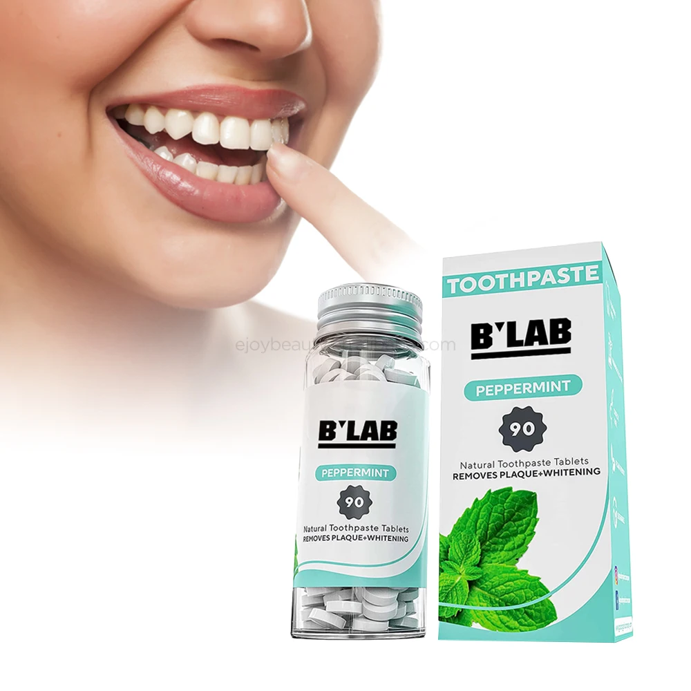 Новое поступление от частной марки, Экологичная зубная паста в таблетках, Мятная дорожная зубная паста, Органическая фтористая зубная паста в таблетках