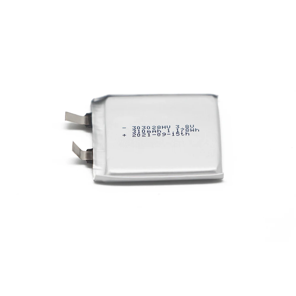 JHY 2021 New Product 303028HV 3.8V 310mAh rechargeable lithium battery  Remote control battery