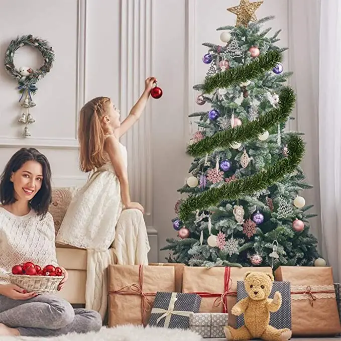 
holiday indoor party Pine Garland artificial Green garland 