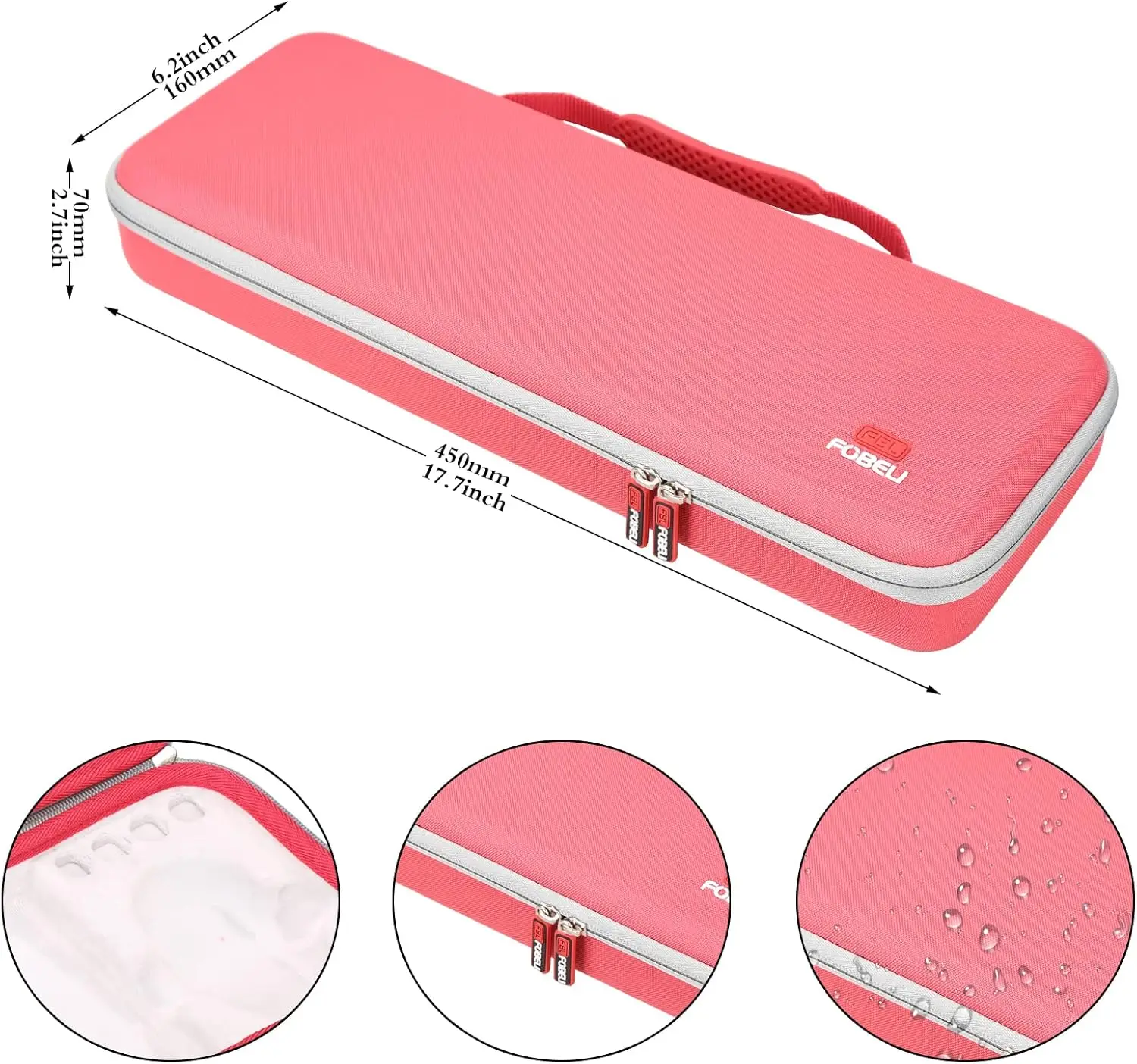 Custom EVA Hard Carrying Case Waterproof for Logitech POP Keys Mechanical Wireless Keyboard and Mouse Combo