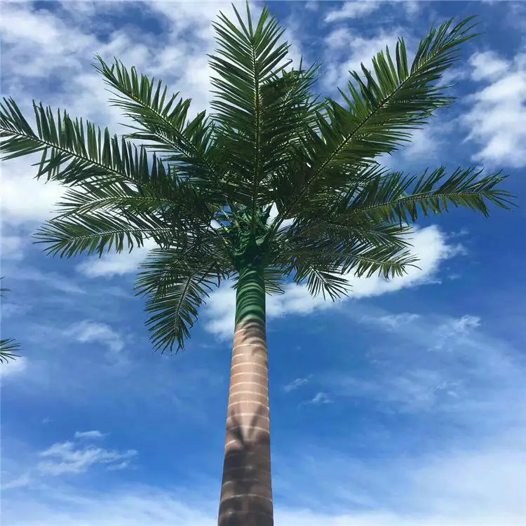 SPYHS29 Custom Size Artificial Coconut Palm Tree Arbre Fake Plant 100% Oem Odm One-Stop Procurement Services Art Space Design