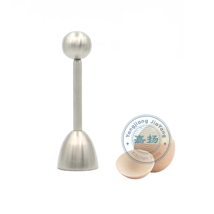 (JYKT-ET511) Whole Stainless Steel boiled egg shell topper/ egg cracker /egg opener with stronger or lighter strength