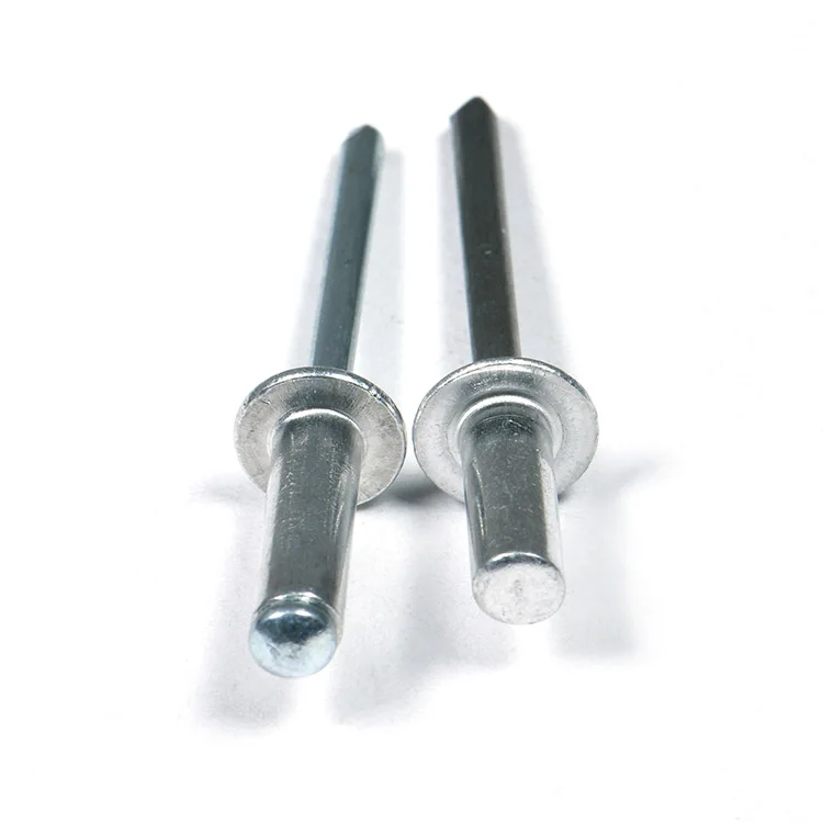 Customized All Sizes Aluminium Steel Open Type Round Head Blind Zinc Galvanize Rivet