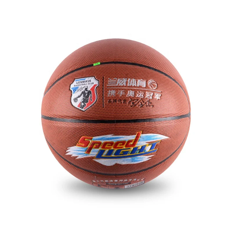 Lenwave official size 4/5/6/7/9 basketball training/game custom  pvc/pu/microfiber basketball ball with rubber bladder