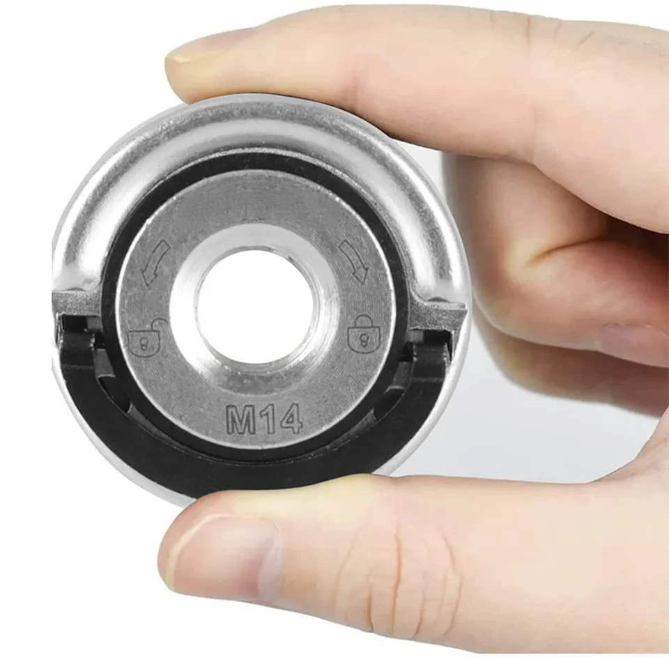 M14 /M10 For 100 Type Angle Grinder Quick Release Self-Locking Grinder Pressing Plate Flange Nut Power Chuck Tools