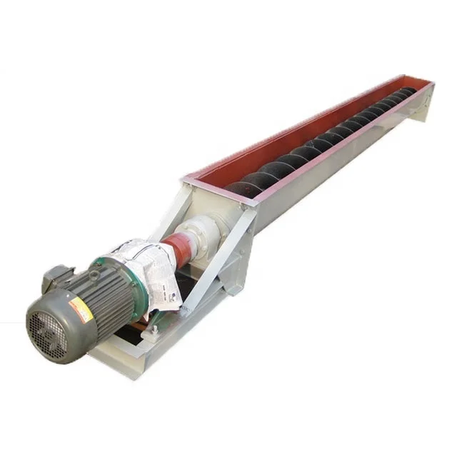 Flexible powder wood chips dust screw conveyor