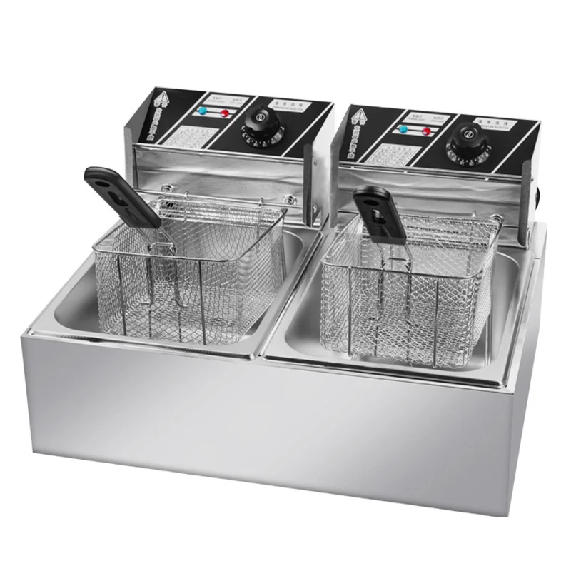 Professional 6L Kitchen Commercial Electric Chicken Wing Deep Fryers French Fries Fryer Machine with Temperature Control