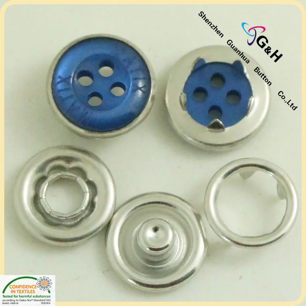 Wholesale Metal Garment Accessories Pearl prong snap buttons