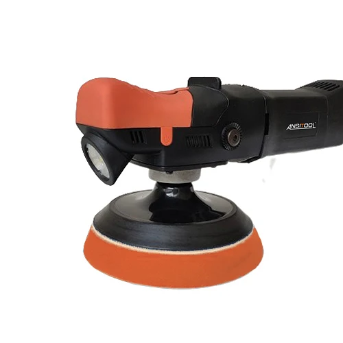 ANSITOOL High Quality 1200W 300-1800RPM DA Polisher For Buffing Wax With Built-in LED front headlights Car Polishing Machine