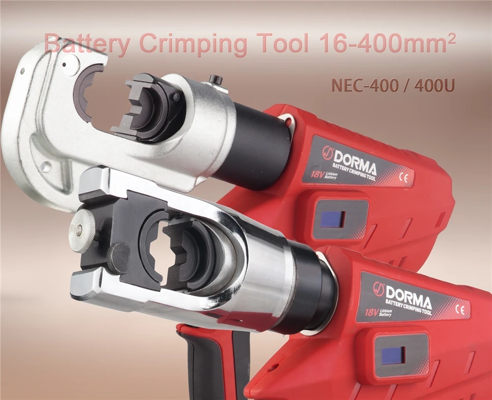 Гидравлические щипцы Dorma NEC 400 13 тонн Обжимные Щипцы 12 пресс-форм наконечник аккумуляторной клеммы