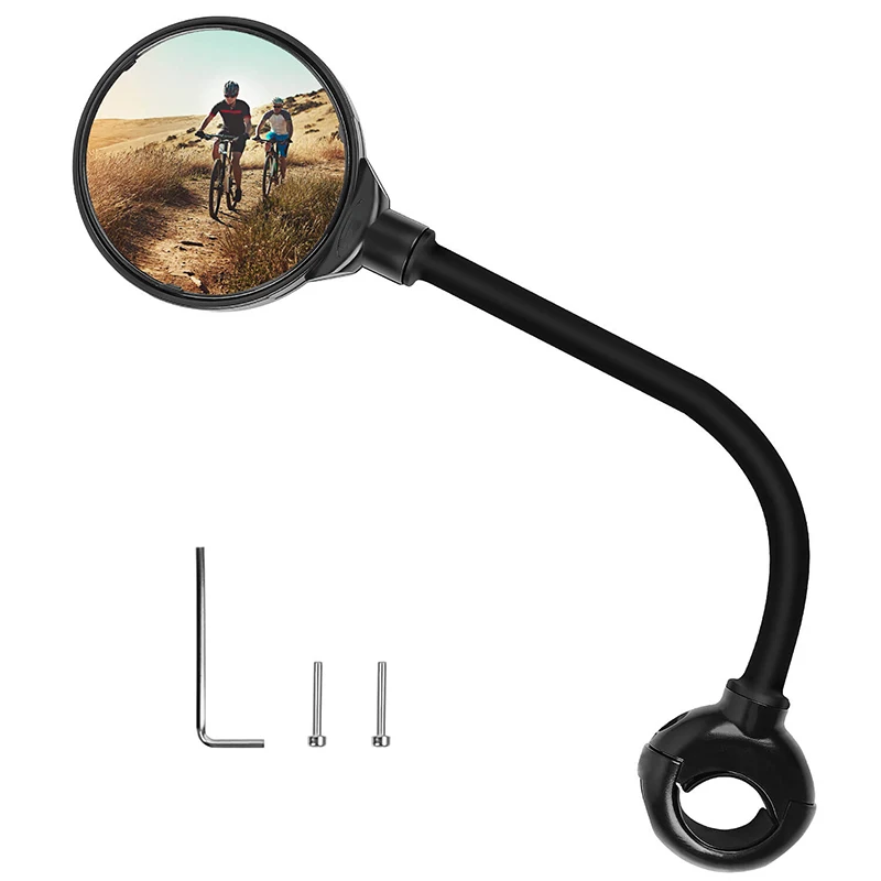 Wholesale Electric Bicycle Rear View Mirror Bike Cycling Wide Range Back Sight Reflector Adjustable Left