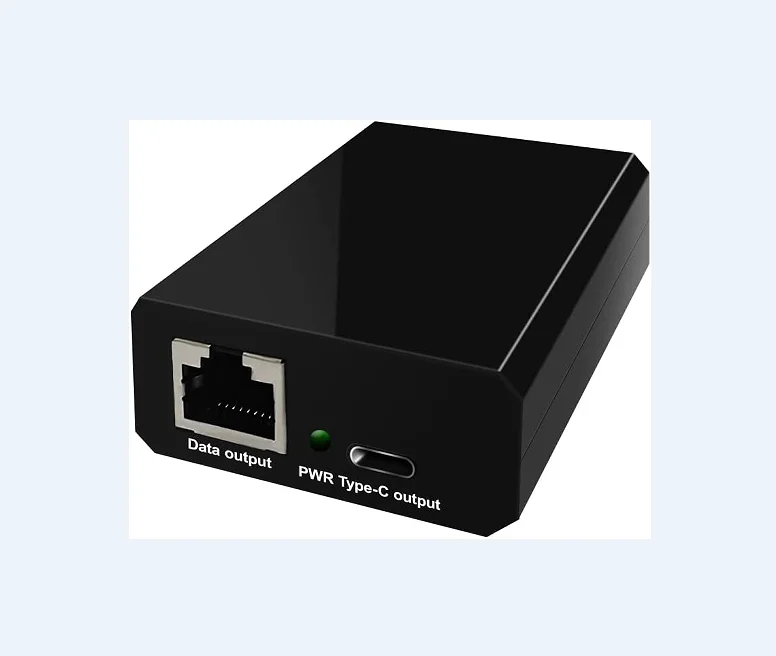 60W IEEE802.3bt PoE++ Gigabit USB Type C PoE Splitter