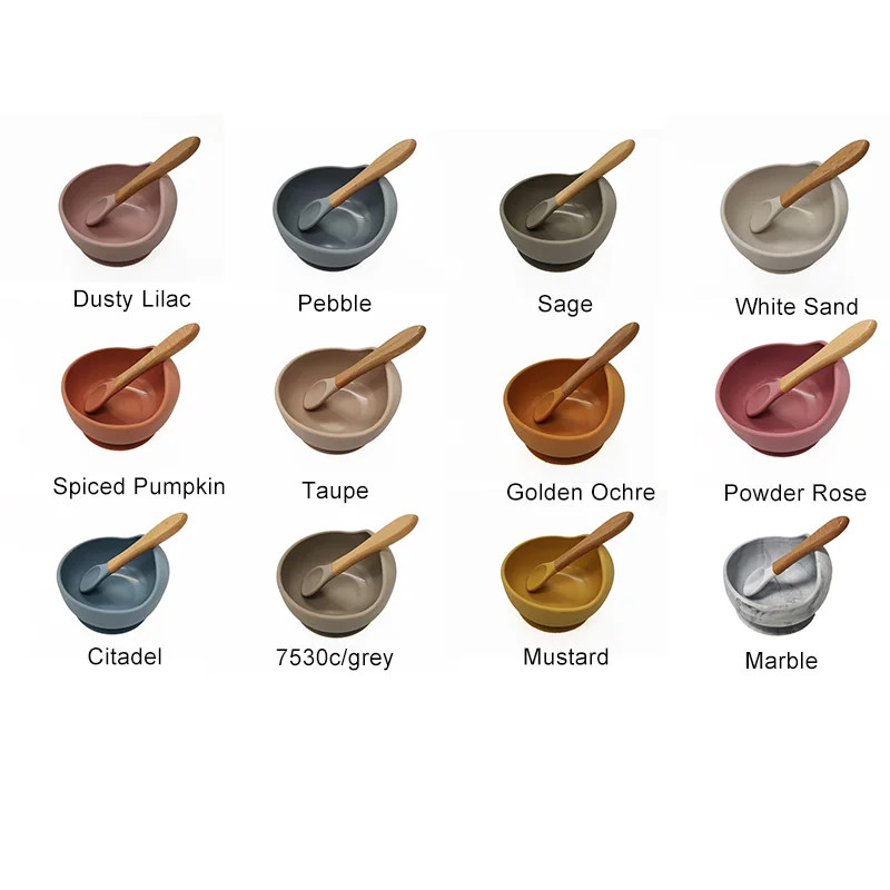 CFT Suction Silicone Baby Feeding Bowl and Spoon