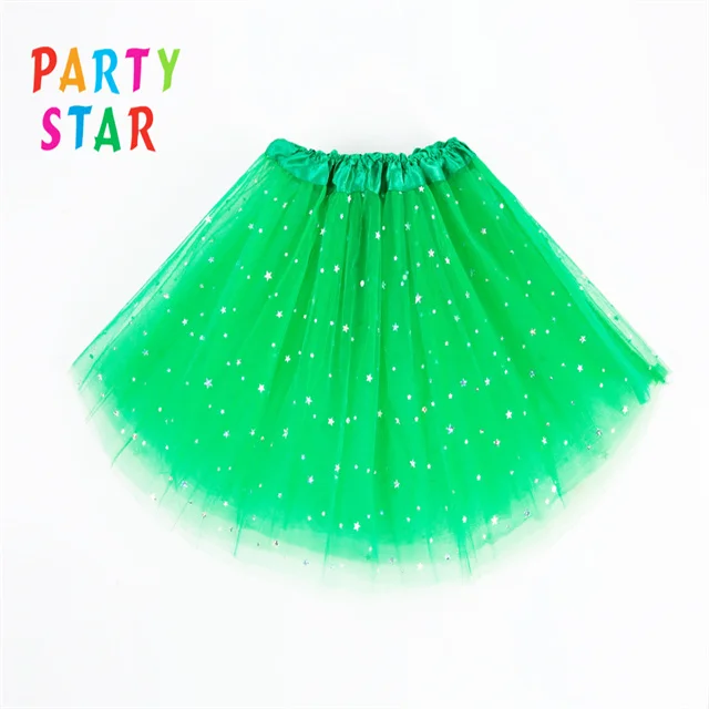 Hot Sell Stars Sparkling Polyester Multicolor Tutu Skirt Fluffy Layered Tulle Adult Tutu Women Professional Ballet Tutu