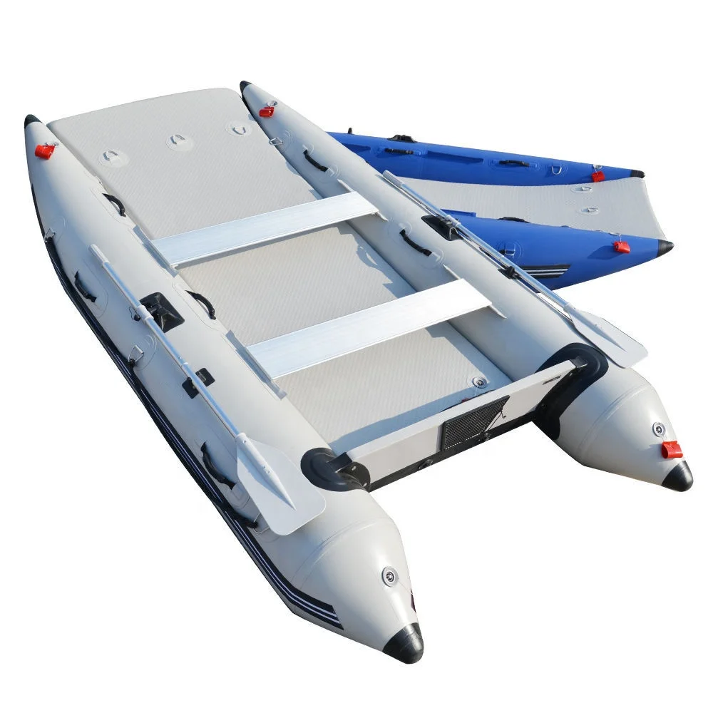 Inflatable boat with catamaran hull dinghy custom 12ft 15ft inflatable sport catamaran boat