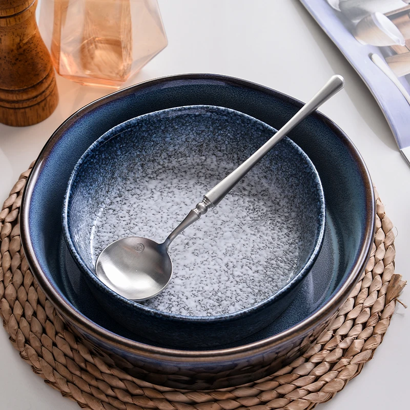 Good Quality Nordic home 6&8 Inch round creative fruit salad dessert bowl Oven personality ceramic bowl Breakfast Tableware