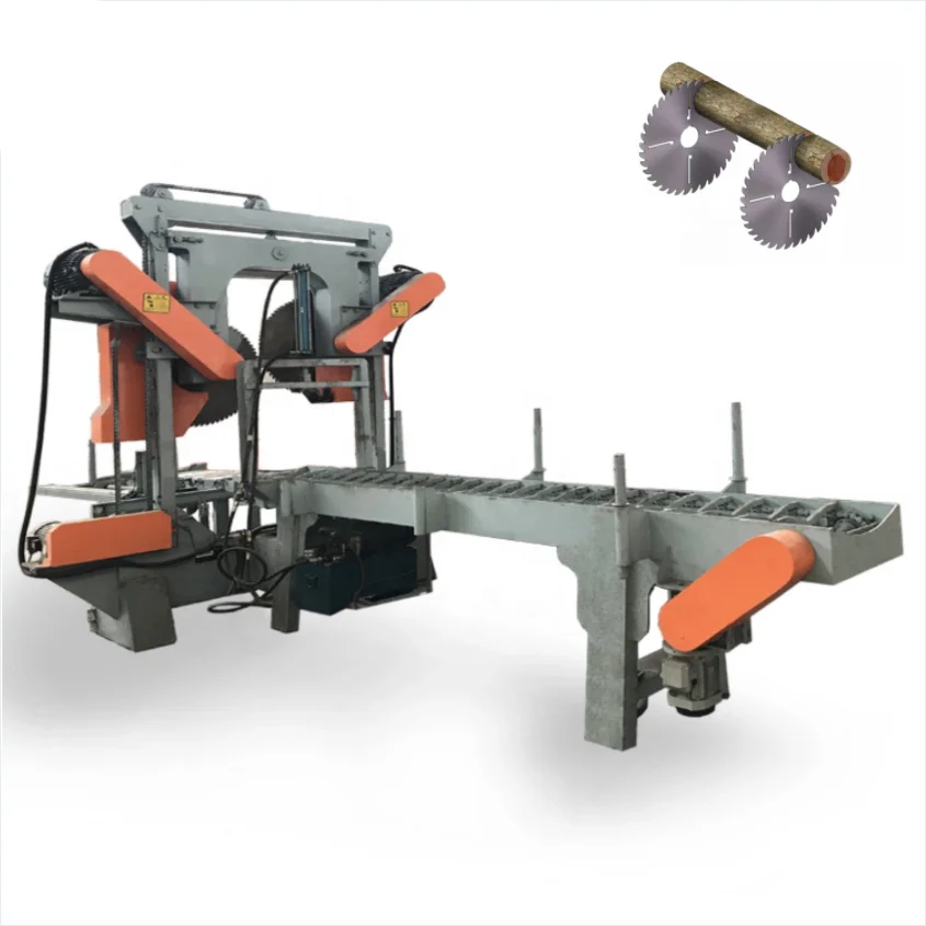 Multi Blade Round Wood Rip Sawmill Electric Long Log Timber Break Saw Machine with CE