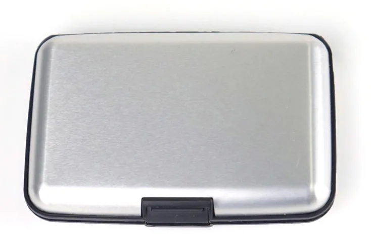 multiple color wallet credit card holder aluminum case protect rfid scanning